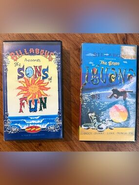 Vintage 90’s Surf 2 VHS Billabong Suns Of Fun The Green Iguana Sunny Occy Luke
